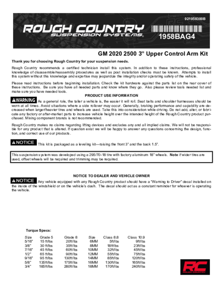Installation Manual